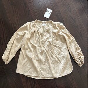 BNWT Zara Cream Blouse for Girls